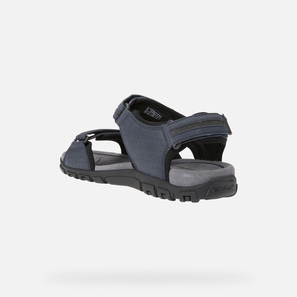 Geox Sandals Navy Strada - Geox Mens Shoes - CLUDNH350